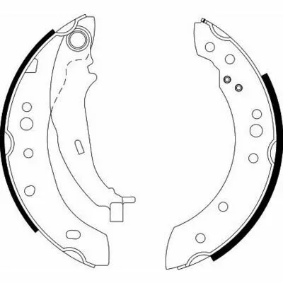 HELLA 8DB 355 000-271 Kit Ganasce Freno Vendita Finale
